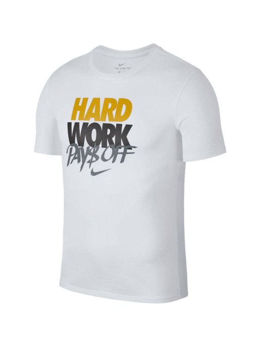 Футболка M NK DRY TEE HARD WORK, Nike (Футболка M NK DRY TEE HARD WORK, Nike, черный, XXS)